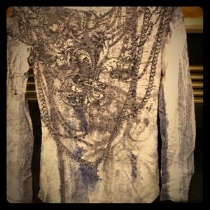 Long sleeve thin decorative top